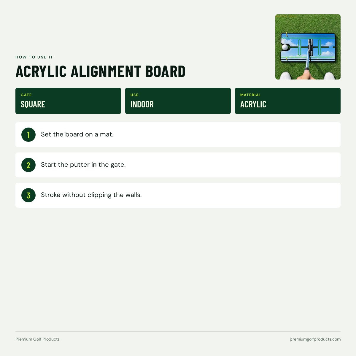 Acrylic Alignment Board