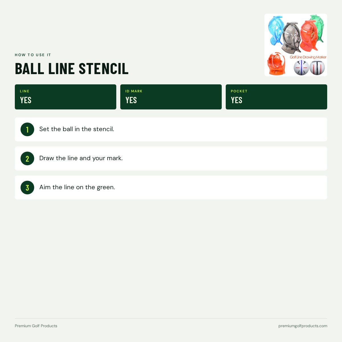 Ball Line Stencil