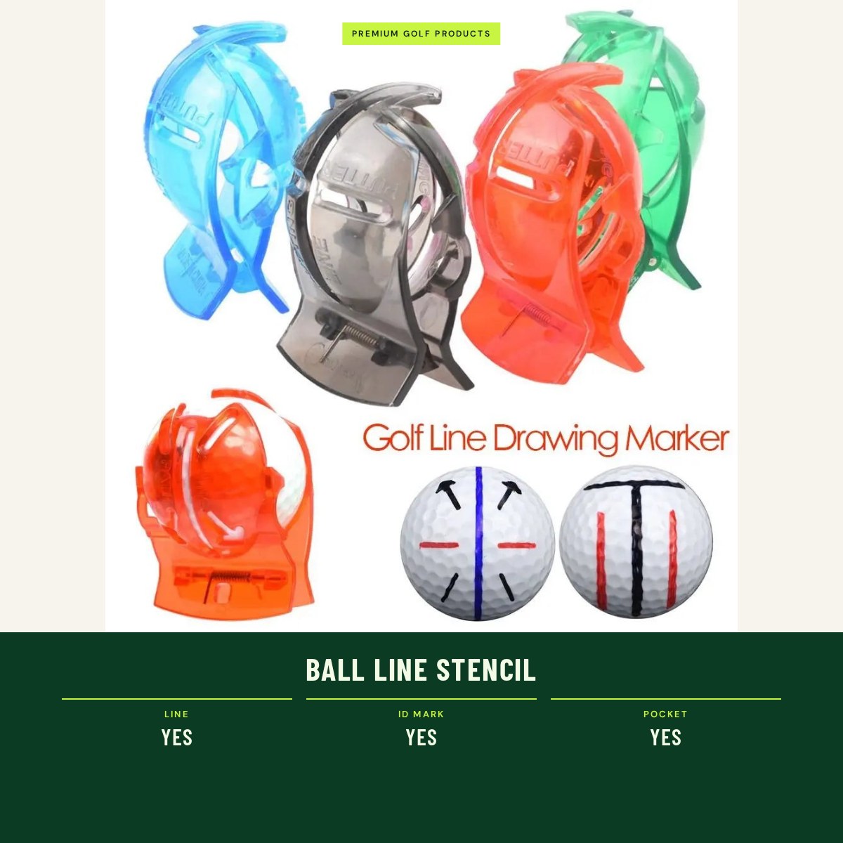 Ball Line Stencil