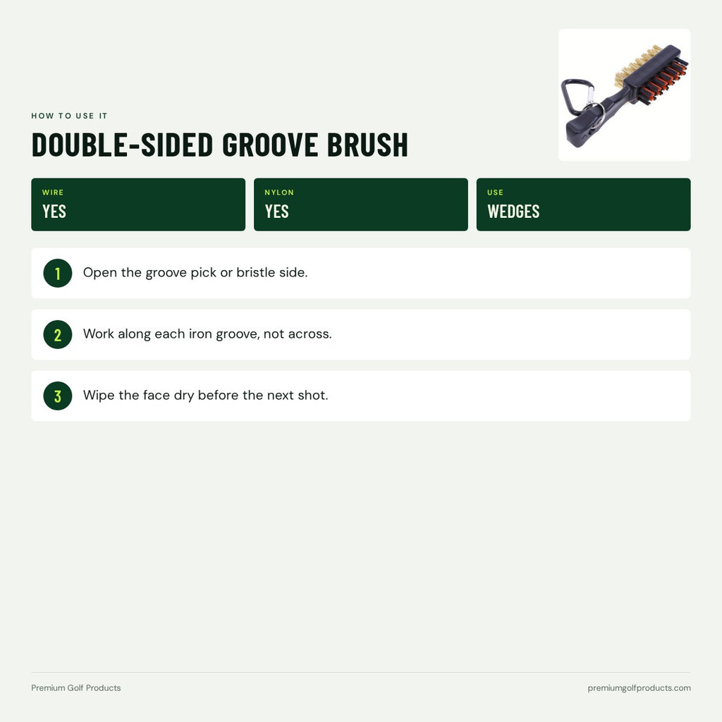 Double-Sided Groove Brush
