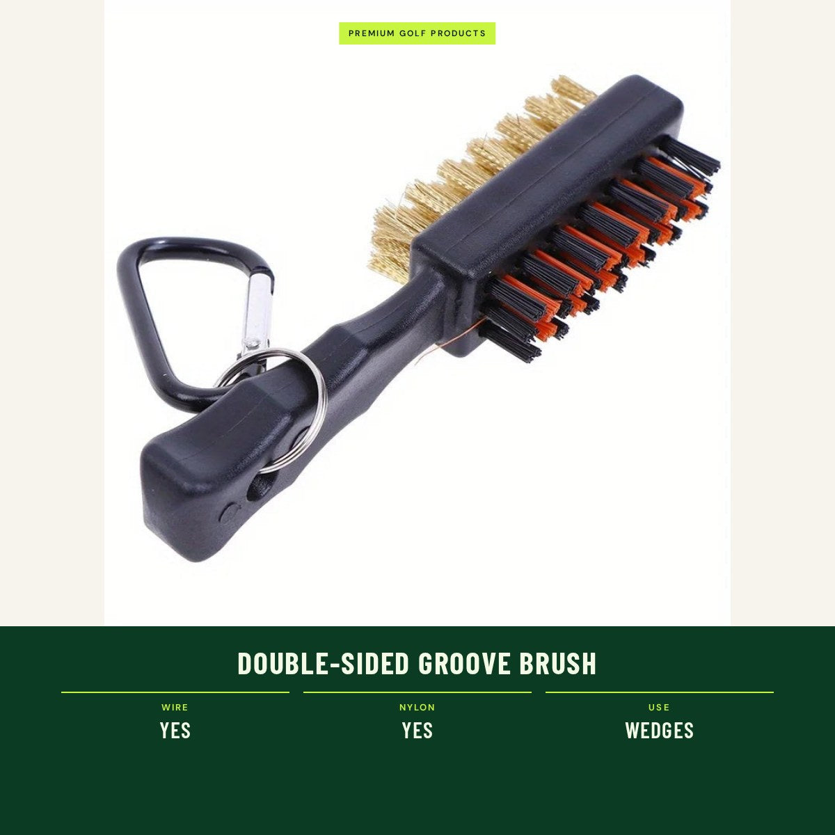 Double-Sided Groove Brush