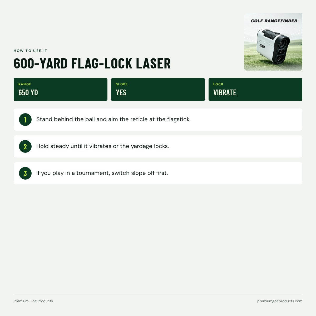 600-Yard Flag-Lock Laser
