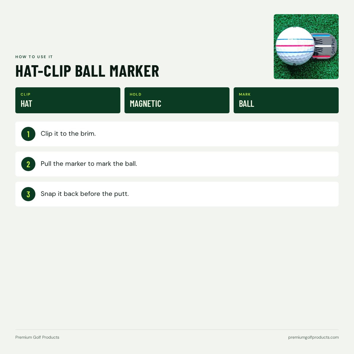 Hat-Clip Ball Marker