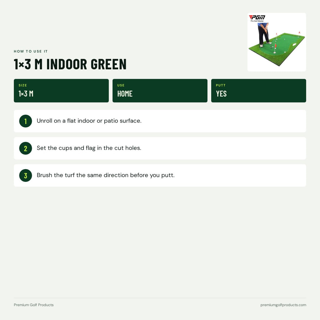 1×3 m Indoor Green