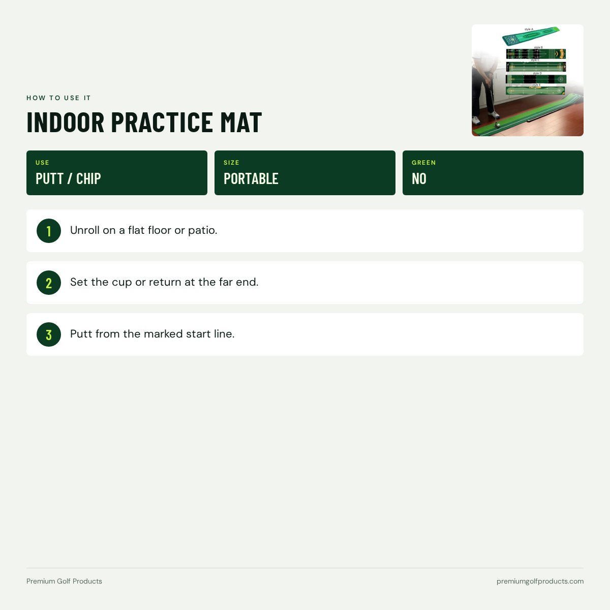 Indoor Practice Mat