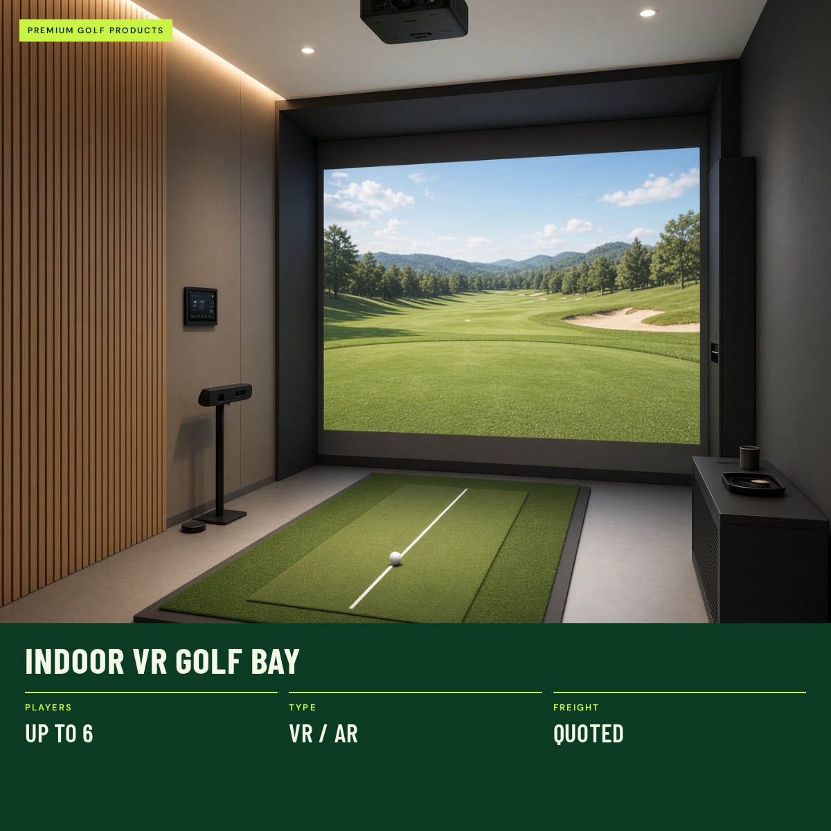 Indoor VR Golf Bay