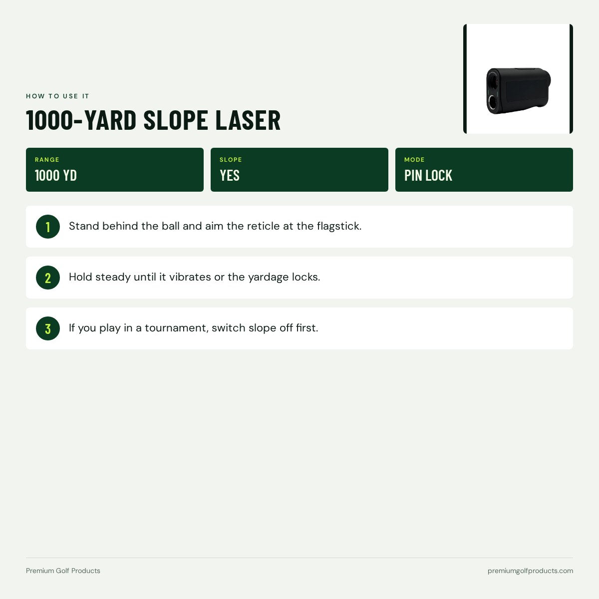 1000-Yard Slope Laser