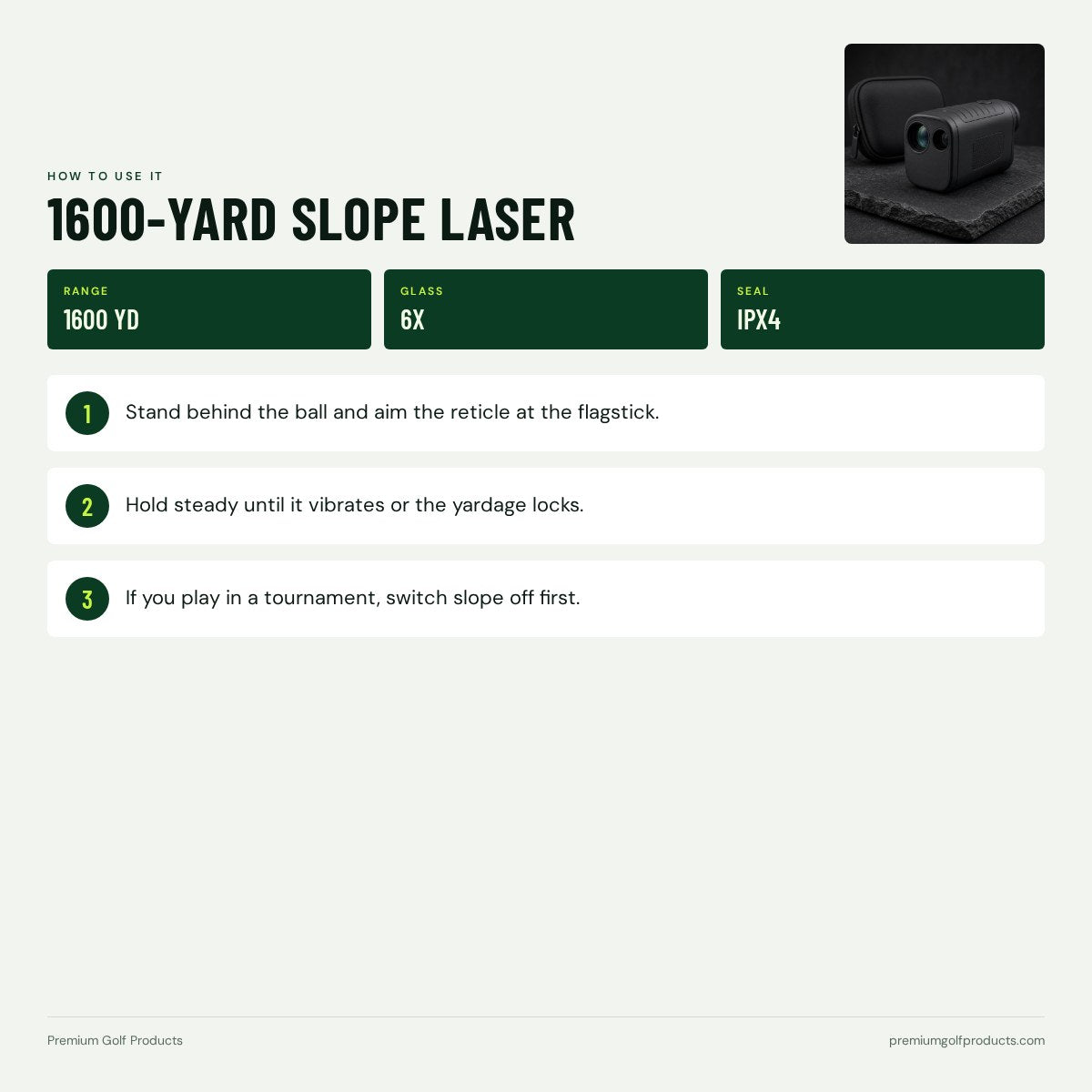 1600-Yard Slope Laser