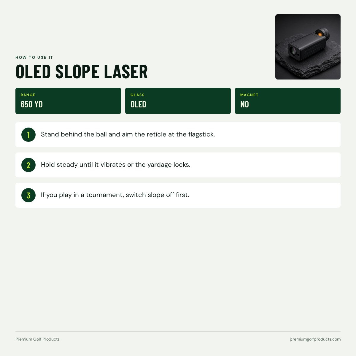OLED Slope Laser