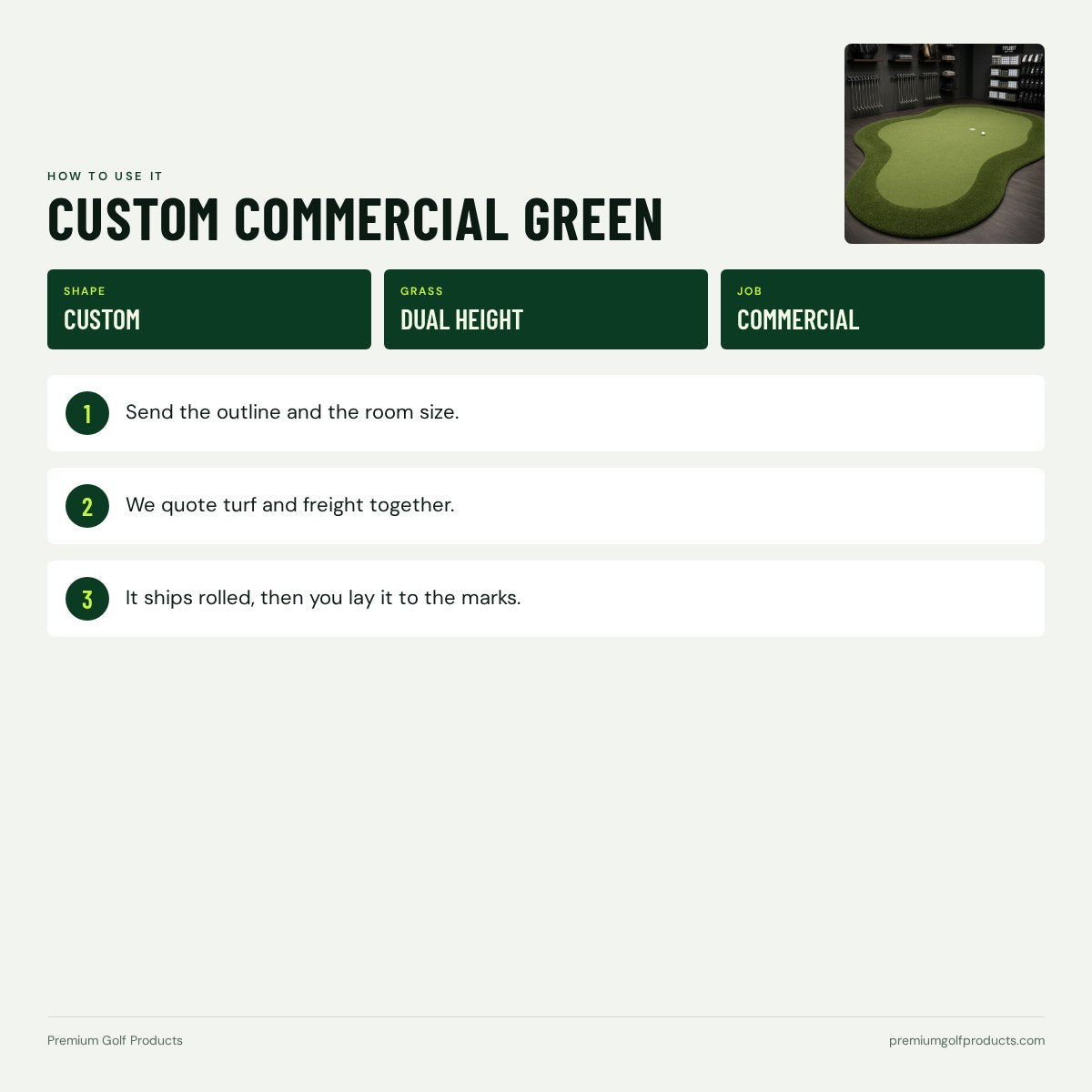Custom Commercial Green