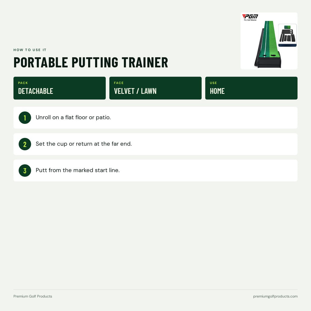 Portable Putting Trainer