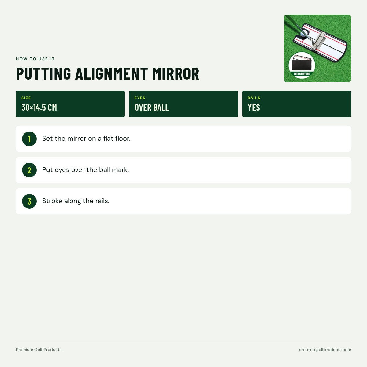 Putting Alignment Mirror