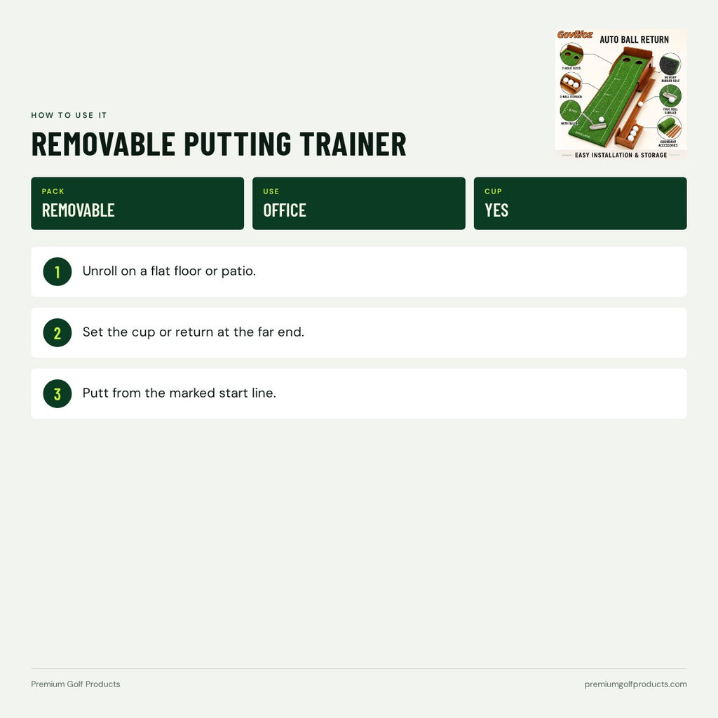 Removable Putting Trainer