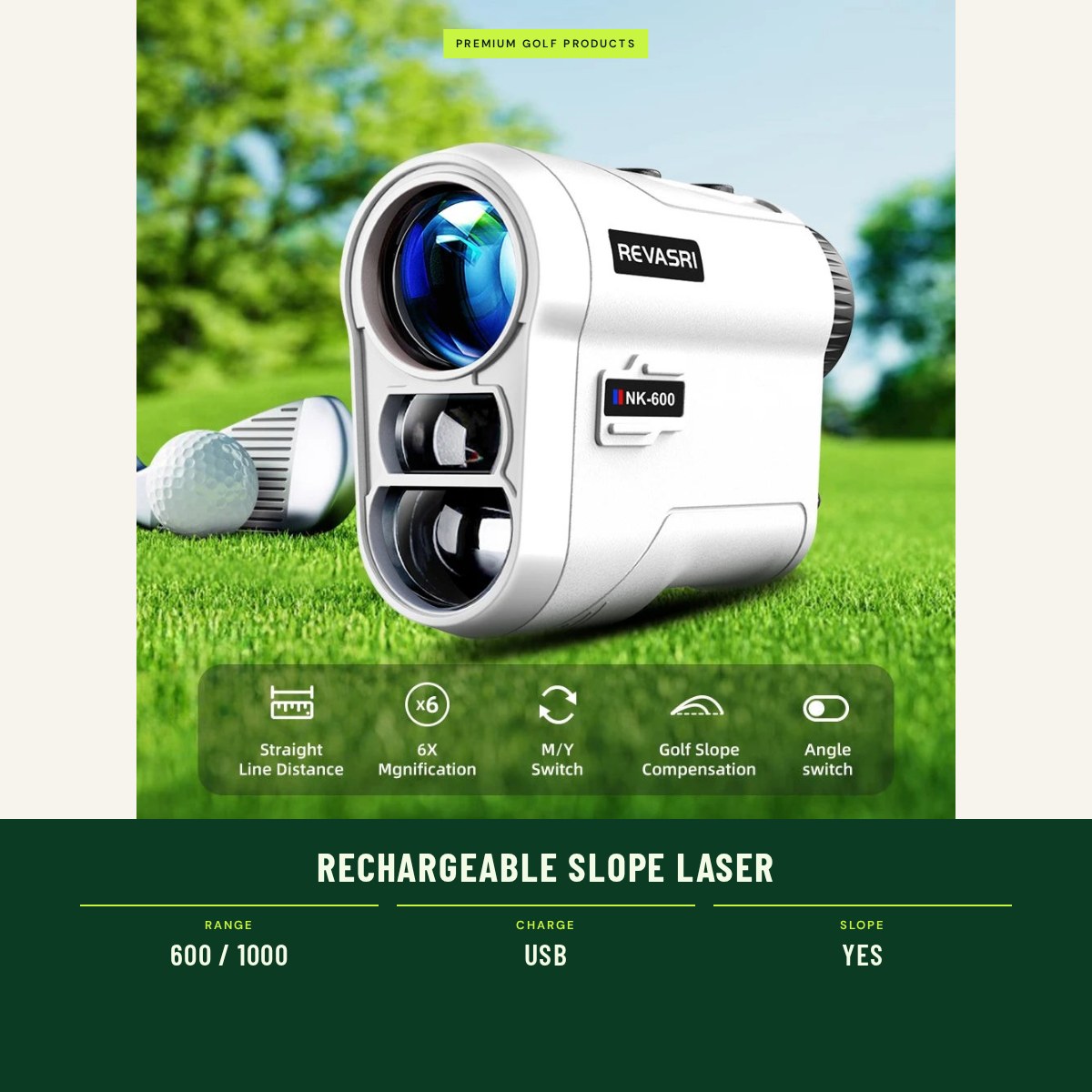 Rechargeable Slope Laser