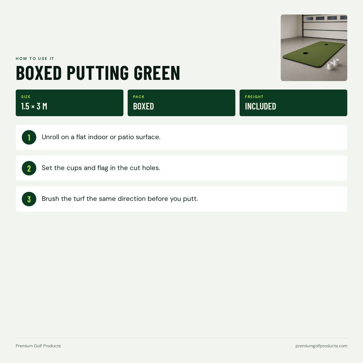 Boxed Putting Green