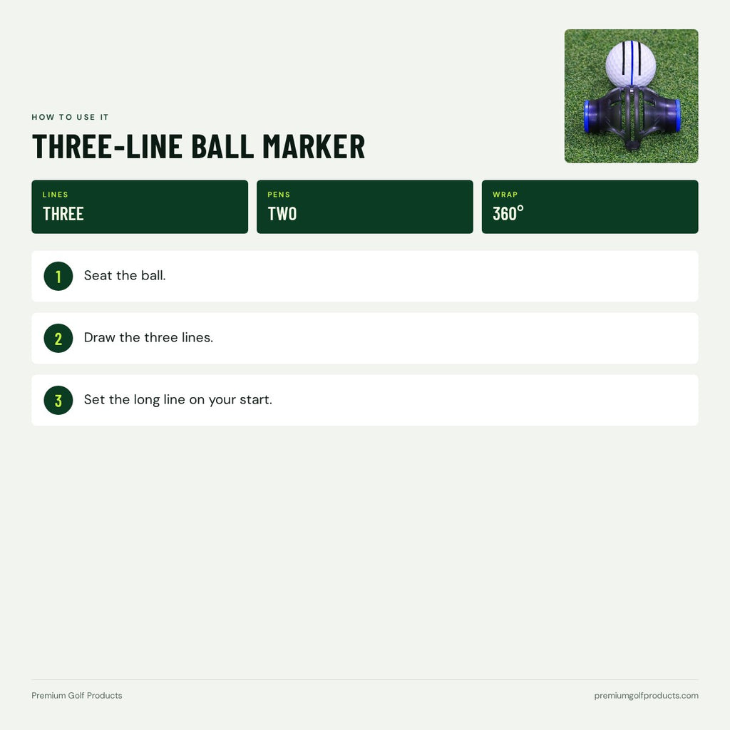 Three-Line Ball Marker