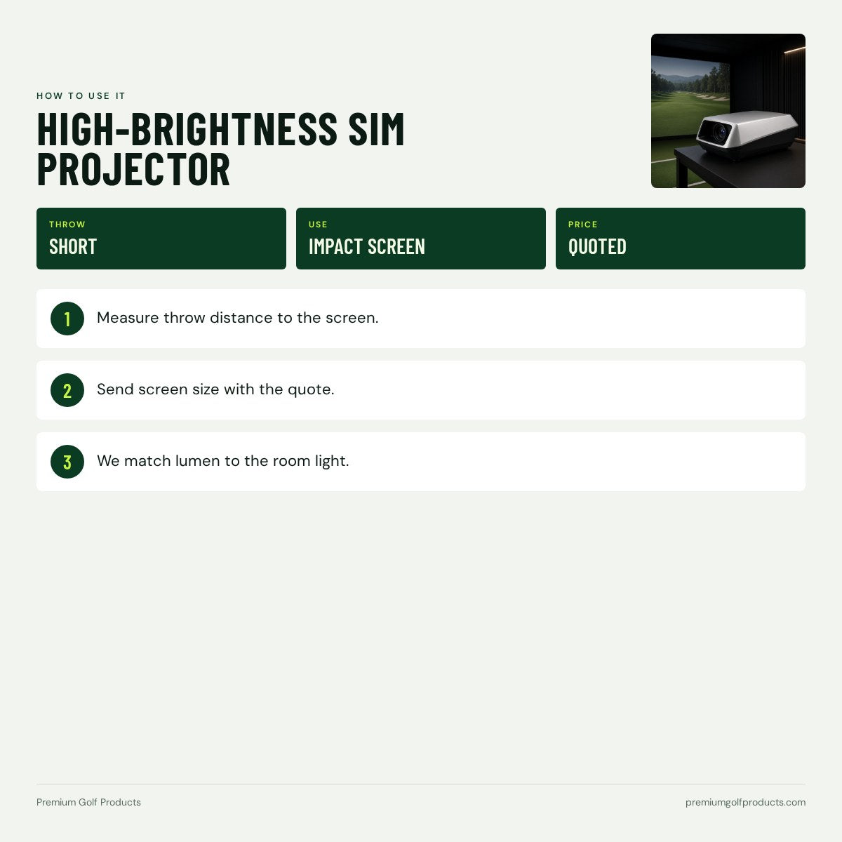 High-Brightness Sim Projector